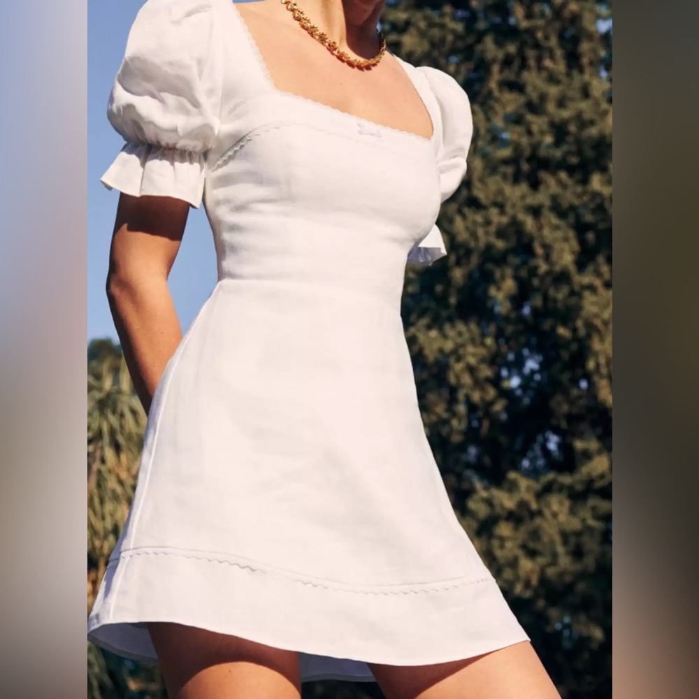Reformation Evianna Linen Dress